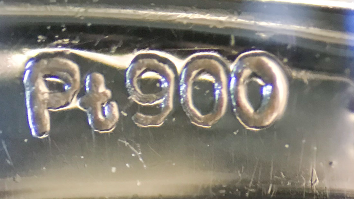 Pt900の刻印